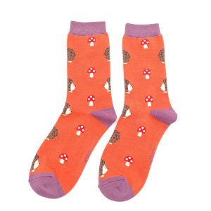 Ladie’s Bamboo Socks – Hedgehogs & Toadstools